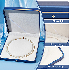 PU Leather Single Necklace Storage Gift Box&nbsp;AJEW-WH0475-08B