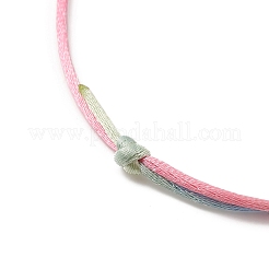 Dyed Gradient Color Adjustable Nylon Thread Cord Braided Bracelet Making&nbsp;AJEW-JB01161