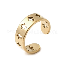 304 Stainless Steel Cuff Rings for Women&nbsp;RJEW-A077-02G
