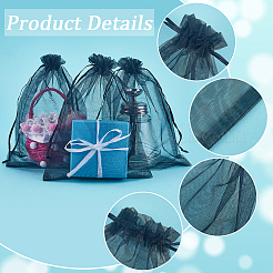 50pcs Large Organza Pouches Portable Shoes Bag Travel Storage Drawstring Bags&nbsp;OP-SP0001-03C-02