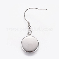 Stainless Steel Dangle Earrings&nbsp;EJEW-WH0001-A03