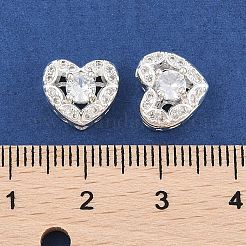 Rack Plating Brass Micro Pave Cubic Zirconia Beads&nbsp;KK-F879-04S-01