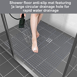 24Pcs Square PVC Plastic Anti-slip Mat for Shower Room&nbsp;AJEW-WA0001-88