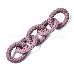 Spray Painted CCB Plastic Linking Rings&nbsp;CCB-Q091-011D