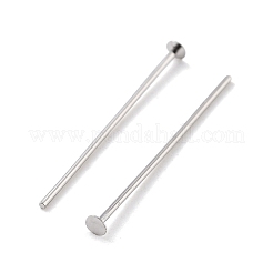 Anti-Tarnish Rhodium Plated 925 Sterling Silver Flat Head Pins&nbsp;STER-M117-03A-P