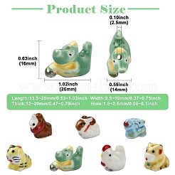 14Pcs 7 Styles Handmade Porcelain Beads&nbsp;PORC-CJ0001-40
