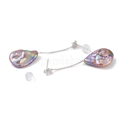 Anti-Tarnish Sterling Silver Stud Earrings&nbsp;EJEW-C087-14A-P
