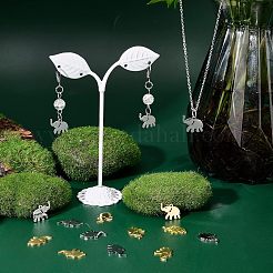 20Pcs 2 Colors 201 Stainless Steel Pendants&nbsp;STAS-UN0029-97