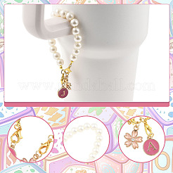 26Pcs Imitated Pearl Acrylic & Alloy Enamel Cup Handle Charms&nbsp;HJEW-FS00096