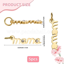 5Pcs 316 Surgical Stainless Steel Pendants&nbsp;STAS-SZ0003-74