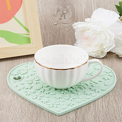 2Pcs 2 Colors Silicone Hot Mats for Hot Dishes&nbsp;AJEW-GF0008-29A
