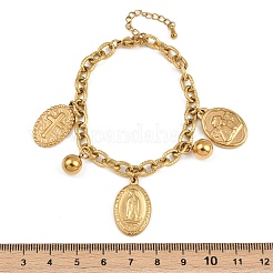 304 Stainless Steel Charm Bracelets Bracelets for Women&nbsp;BJEW-A046-01G