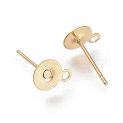 304 Stainless Steel Stud Earring Findings&nbsp;STAS-E025-1C-G