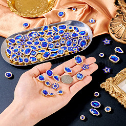100Pcs Teardrop/Heart/Star Sew on Rhinestones&nbsp;GACR-TA0001-07D