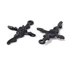 Halloween Alloy Enamel Pendants&nbsp;FIND-G024-02EB