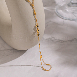 304 Stainless Steel Micro Pave Cubic Zirconia Link Ring Bracelets&nbsp;OQ4080
