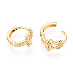Brass Hoop Earrings&nbsp;EJEW-N063-06G