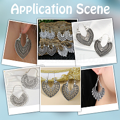 24pcs 4 Styles Tibetan Style Alloy Pendants&nbsp;FIND-PH0023-26