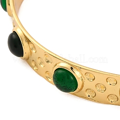 Rack Plating Brass Cuff Bracelets for Women&nbsp;BJEW-M040-12G-02