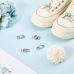Alloy & Resin Shoelace Charms&nbsp;FIND-CP0002-94D