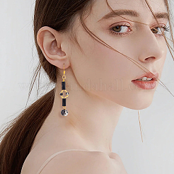 1 Strand Rectangle Natural Black Onyx(Dyed & Heated) Beads Strands&nbsp;G-NB0005-54B