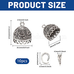 10Pcs Alloy Pendant Bails&nbsp;FIND-CA0011-52A