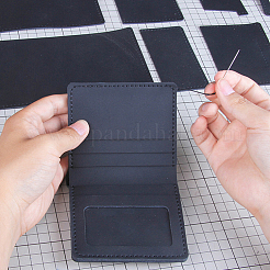 DIY Leather Men's Wallet Making Kits&nbsp;DIY-WH0349-228B
