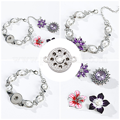18Pcs 3 Style Alloy Snap Button&nbsp;FIND-FH0006-36