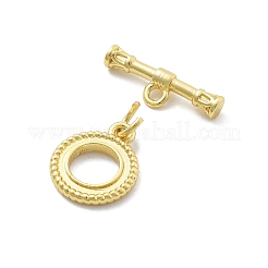 Brass Toggle Clasps&nbsp;KK-A223-34G