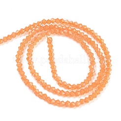 Baking Paint Transparent Glass Beads Strands&nbsp;DGLA-F029-J2mm-03