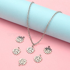 201 Stainless Steel Charms&nbsp;STAS-CJ0002-08