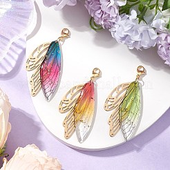 Butterfly Wings Resin Pendant Decorations&nbsp;HJEW-TA00314