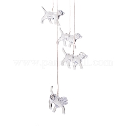 LED Solar Powered Dog Wind Chime&nbsp;HJEW-I009-04
