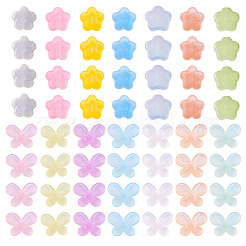 140Pcs 14 Styles Acrylic Resin Beads&nbsp;OACR-TA0001-28