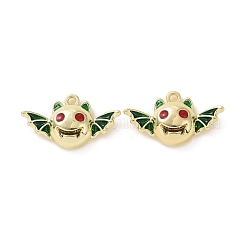 Rack Plating Alloy Enamel Pendants&nbsp;FIND-I037-11LG