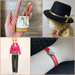 8Pcs 2 Colors Flat PU Leather Cord&nbsp;DIY-GF0009-57