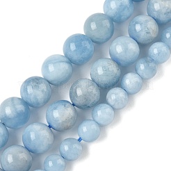 Natural Aquamarine Beads Strands&nbsp;G-D327-C03-6mm