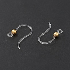 Transparent Resin Earring Hooks&nbsp;LS-RESI-G050-01G