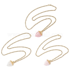 3Pcs Acrylic Rhinestone Pendant Necklaces&nbsp;NJEW-JN05442
