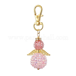 Angel Glass Seed Bead Pendant Decorations&nbsp;HJEW-MZ00088