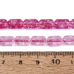 Crackle Transparent Glass Beads Strands&nbsp;GLAA-N068-05A-07