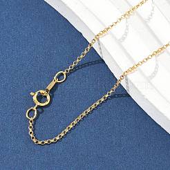 1/20 14K Gold Filled Rolo Chain Necklaces for Women Men&nbsp;NJEW-Z068-09G