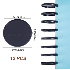 12Pcs Plastic Loose Leaf Ring Round Binder Discs&nbsp;DIY-CP0010-97A