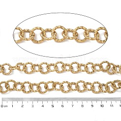304 Stainless Steel Textured Ring Link Chains&nbsp;CHS-G050-09G