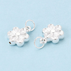 925 Sterling Silver Flower Charms&nbsp;STER-T009-05S