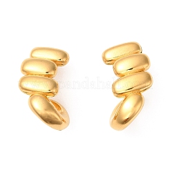 Ion Plating(IP) 304 Stainless Steel Twist Stud Earrings&nbsp;EJEW-K244-41G