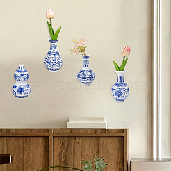 4Pcs 4 Styles Porcelain Artificial Flower Hanging Vase&nbsp;AJEW-OC0005-85A
