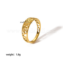 Hollow Design 304 Stainless Steel Ring&nbsp;NC4240-3
