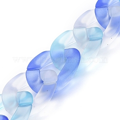 Transparent Acrylic Handmade Curb Chain&nbsp;AJEW-JB00543-01