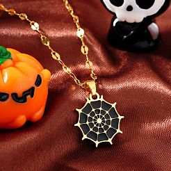 Halloween 304 Stainless Steel Enamel Pendant Necklaces&nbsp;AJ4171